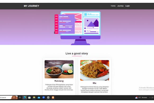 Aplikasi Web Vlog Makanan
