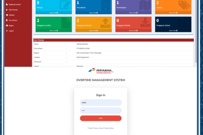 Aplikasi Web Overtime Management System