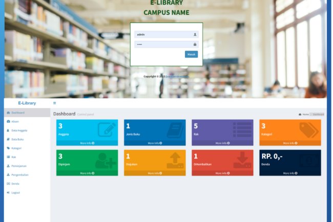 Aplikasi Web E-Library & E-Book Campus
