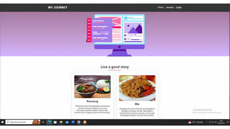 Aplikasi Web Vlog Makanan