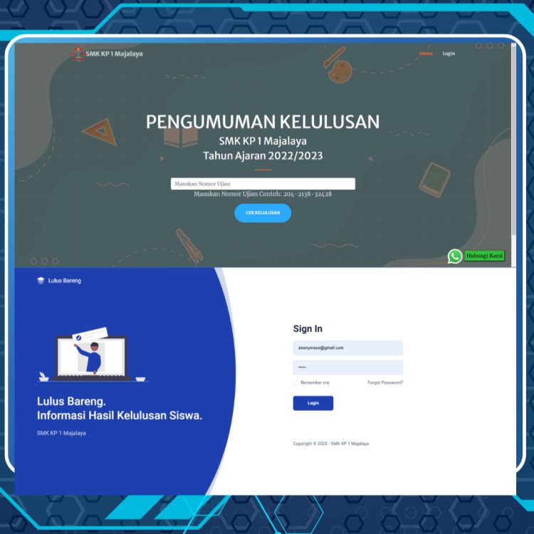 Aplikasi Web Sistem Informasi Pengumuman Kelulusan